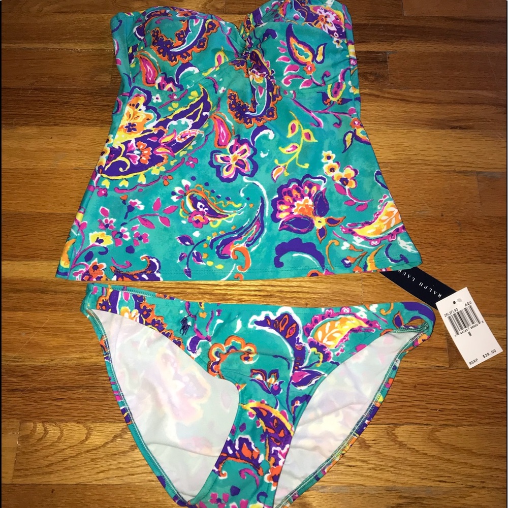 Ralph Lauren Bathing Suit 2 pieces.